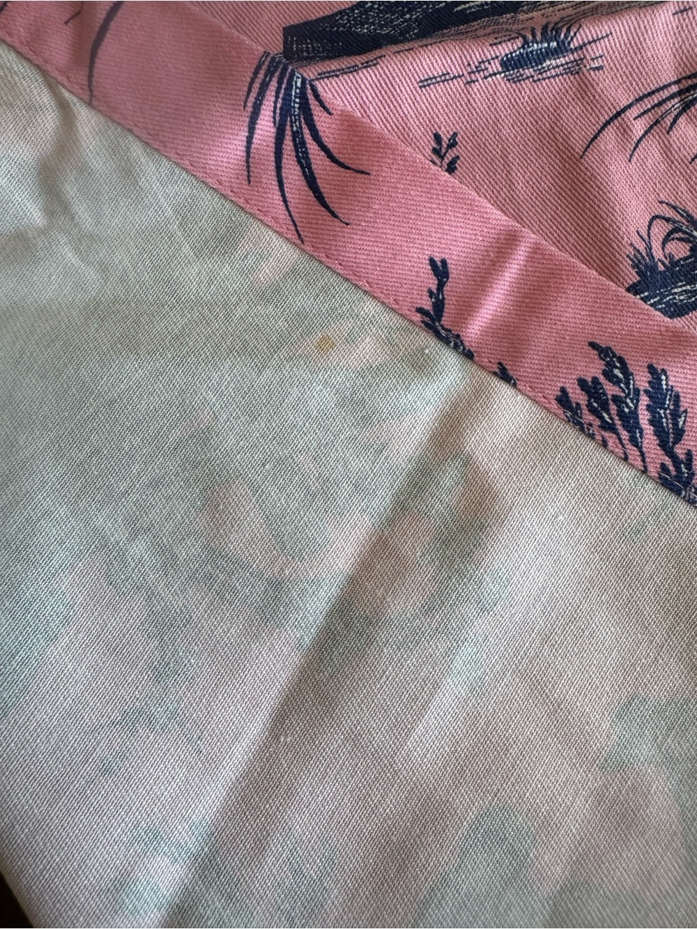 Williams Sonoma Set of 6 Pink Toile Cotton Dinner Napkins French Country - Picture 8 of 16